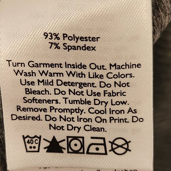 Eddie Bauer Athletic Cap Sleeve Tee Womens L Gray Fitted Shirring Striped Casual - Picture 5 of 7